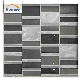  Factory Direct Wholesale Good Quality Strip Grey Glass Metal Mosaic Tile