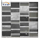 Factory Direct Wholesale Good Quality Strip Grey Glass Metal Mosaic Tile