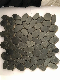 Mosaic of Black Sliced Stone for Paving Decoration