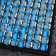  American Style Standard Bright Blue Glass Crystal Mosaic Tile