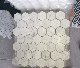  Polish Carrara White Marble Mosaic Tile for Project/Construction/Bathroom Wall Design