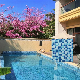 Anti Slip Decoration Matt Wall Sticker Blue Mix Color Pool Mosaic Tiles Swimming Kitchen Mosaic (H420112)