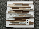 Brown Select House Decorative Feature Strip Glass Mix Aluminum Mosaic Wall Tiles manufacturer