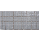  European Style Heat Insulation Indoor Decorative Grey Mosaic Glass Tile