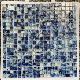  Foshan Popular Decorative Building Material Glossy Crystal Glass Floor Wall Mosaic