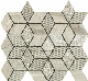 Beige Rhombus Natural Marble Mosaic for Interior Design