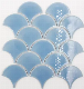 Grey Blue Fish Scale Ice Crack Mosaic for Swimming Pool Wall Floor