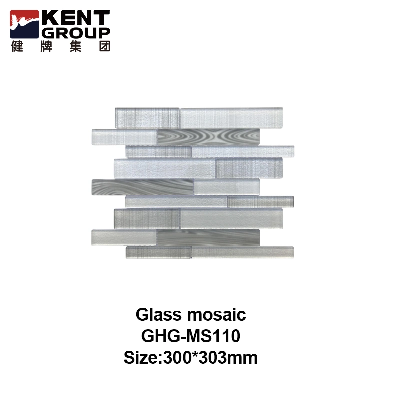 Kent Ceramic Clear Crystal Glass Mosaic for Wall and Backsplash 300*303mm