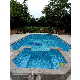 Blue Glass Mosaic Art Work Swimming Pool Mosaic Patterns for Outdoor Pool in Garden of Villa/Palace manufacturer