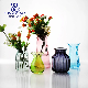 Transparent Flower Glass Vase Decorative Wedding Party Home Decoration Centerpiece manufacturer