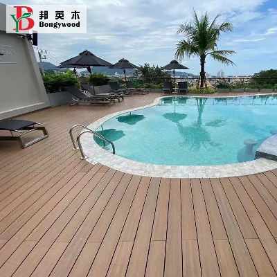 Hollow High Quality Waterproof WPC Composite Decking Flooring for Swimming Pool