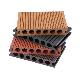  Waterproof Fire Rated Arch Profile Exterior Matte Finish WPC Plastic Wood WPC Grey Composite Deking