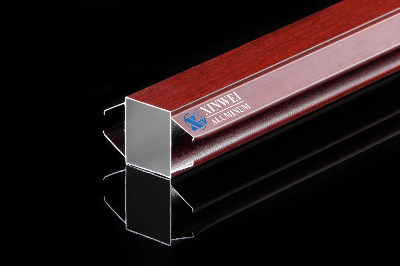 Wood Finished and Powder Coated Aluminium Extrusion for Aluminium Kitchen Doors