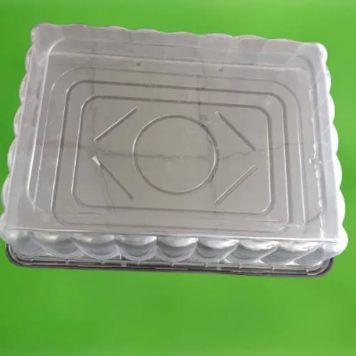 2023 Chinese factory thermoforming rectangle 1/4 sheet big cake container