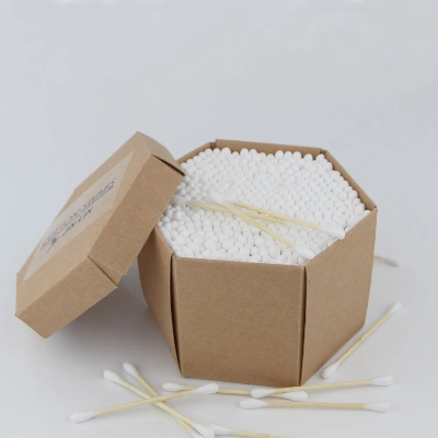 Premium Eco Friendly Bamboo Cotton Buds Biodegradable Zero Waste Organic Cotton Swabs