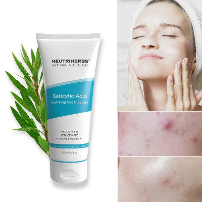 OEM Natural Deep Cleaning Acne Skincare Purifies Pores Salicylic Acid Face Wash