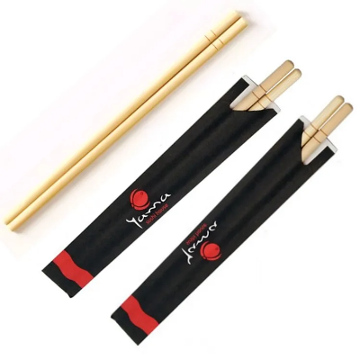 Factory Direct Sales 5.0mm*20cm Round Bamboo Chopsticks with Customerized Logo