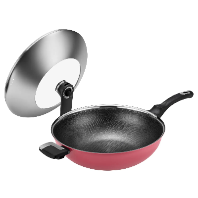 Best Seller Cookware Stainless Steel Nonstick Eterna Coating Ceramic Outer Layer 32cm Frypan