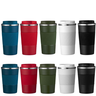 New Product 380ml Anti Slide Silicon Cover Reusable Vacuum Travel Mug