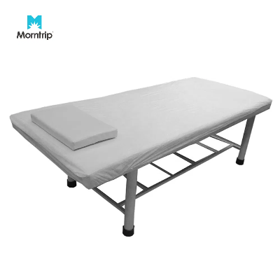 Manufacturer Medical Surgical Hospital SMS PP Non Woven Disposable Bed Cover with Elastic