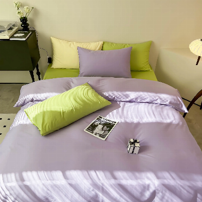 Factory Price Cotton Blend Bedding Set Ab Double Print Comforter Set