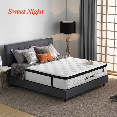 Hotel Compressed Memory Foam Mattress Natural Latex Topper Pad Sponge Spring Mattress