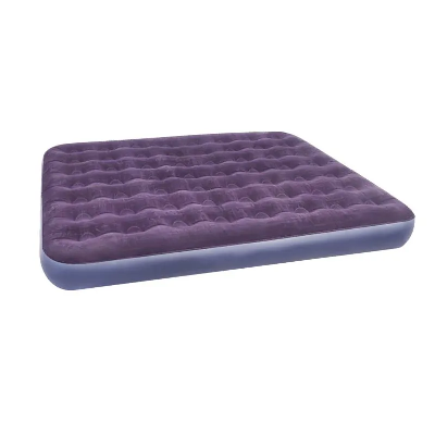 Inflatable Mattresses Designed for Tent and Family Flocked PVC Inflatable Double Mattress