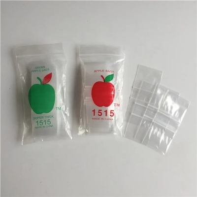 Mini Ziplock Baggies 175175 Apple Get Real Collection 1.75" X 1.75"