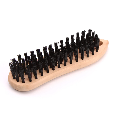 Nylon Cleaning Brush Custom Logo Wooden Handle Wire Brush for Delicate Area