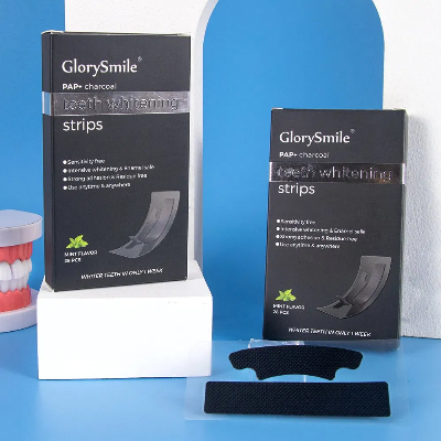 Professional CE Certificated Private Label Pap Natural Charcoal 5D Advanced Teeth Whitening Strips
