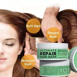 Private Label Herbal Vegan Curly Smoothing Repair Marula Oil Argan Oil Hair Mask