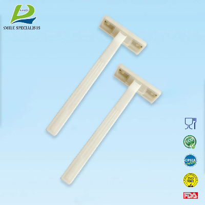 New Plastic Handle Easy Cleaning Triple Blade Disposable Razor For Men