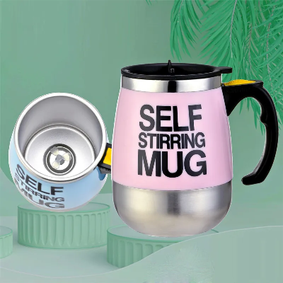 400ml/450ml Fully Automatic Mixer Cup Stainless Steel Electric Self Stirring Coffee Mug