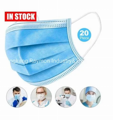 3 Ply Medical Disposable Surgical Face Mask, Non-Woven Facial Mask with Polypropylene