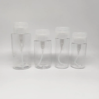 120ml Transparent Cosmetic Packaging Plastic Pet Bottle for Make-up Remover Water