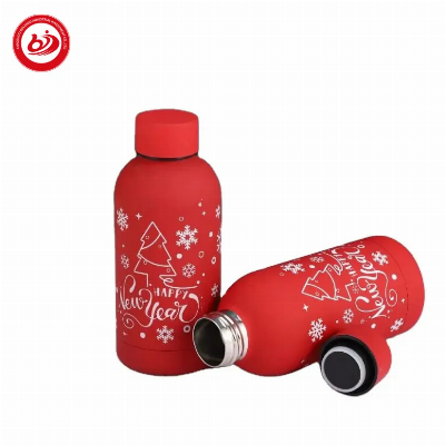 500ml Double Wall Christmas Vacuum Flask Insulated Stainless Steel Thermal Cup Water Bottle