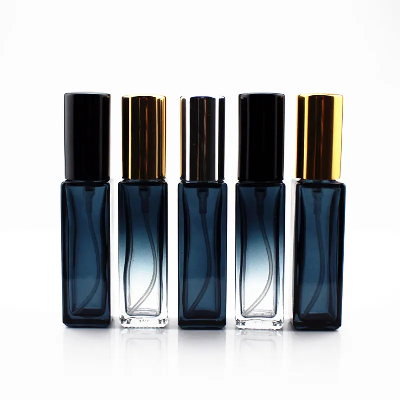 China Factory Free Sample 3ml 10ml Rectangle Shape Square Glass Perfume Bottle