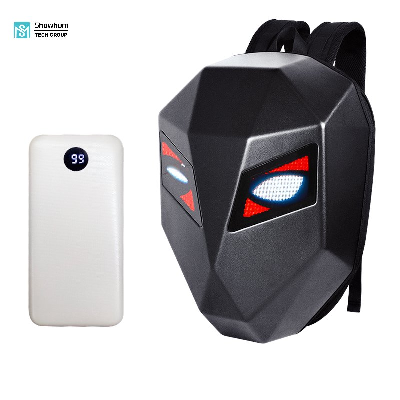 Fashion, Creative, Personalized LED Motorcycle Riding Backpack, Cartoon Iron Man Backpack 002