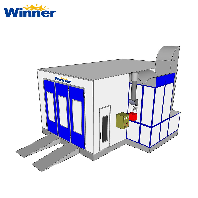 Winner Downdraft Car Spray Paint Booth Baking Oven Body Shop Equipment