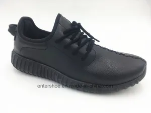 Black Color PU Men Dress Shoes (ET-XK160217M)