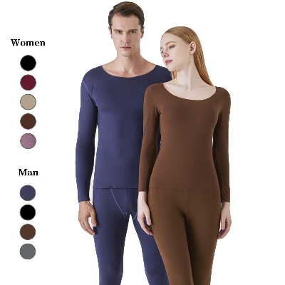 Traceless Couple Warm Suit Women Thermo Lingerie Tights Long Johns Thermal Underwear Set