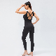  Women Yoga Sexy Backless Sleeveless Classic Workout One Piece V Neck Women Shapewear Bodysuits