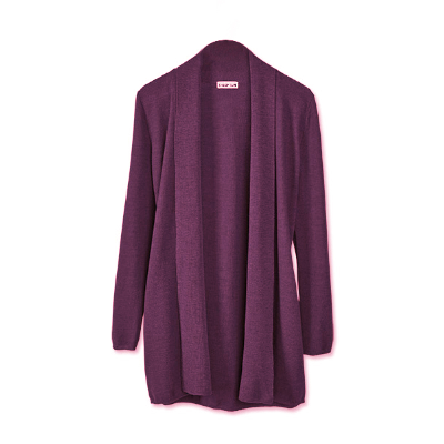 Australian Merino Wool Long Open Front Cardigan Cashmere Fashion Sweater for Women