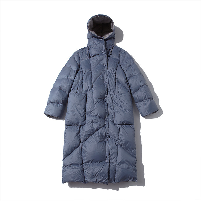 New MID-Length White-Duck-Down Jacket Women′s Loose Lightweight Down Jacket