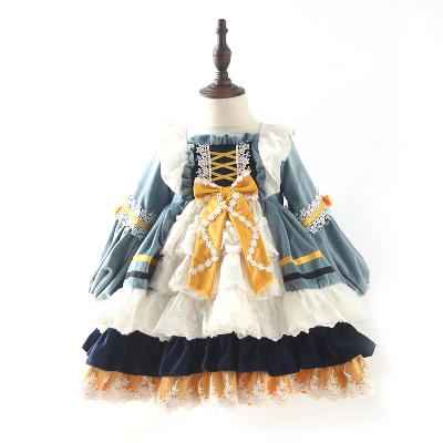 Wholesale Girl Party Dress Hollow Embroidery Baby Wedding Lolita Dress From Factory