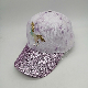  Kids Baseball Cap with Applique Horse 5 Panel Glitter Brim Fashion Sports Hat for Girls
