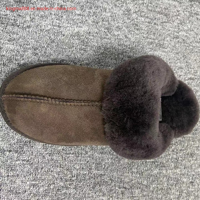 Hot Selling Fashion Genuine Sheepskin Women Designer Indoor Slippers for 2022
