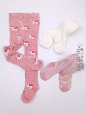 Wholesale Custom Girls Cotton Cute Unicorn Tights Legging Children Tights