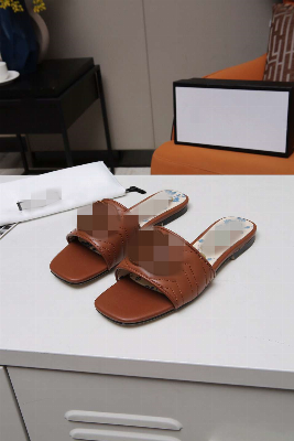 Fashion Famous Brand Softy Comfortable Home Real Leather Ladies Sandals