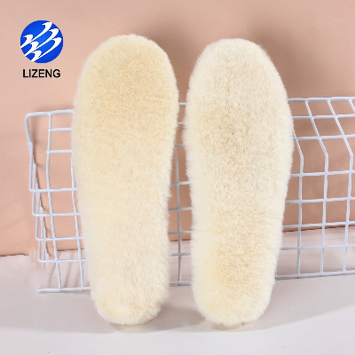Women′s Sheepskin Insoles Winter Soft Warm Wool Insoles Replacement for Shoes